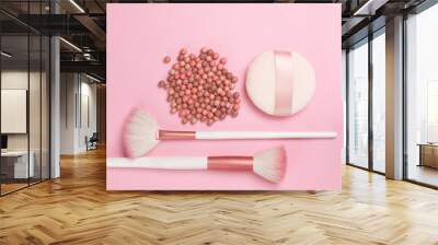 face pearls blush and accessories Wall mural