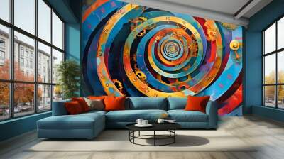 magnetic storms Wall mural