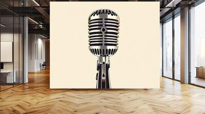 microphone Wall mural