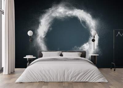 Abstract dust explosion frame background Wall mural