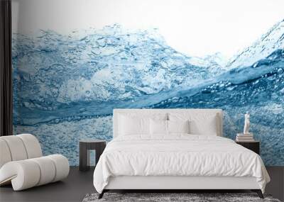 Blue water wave abstract background Wall mural