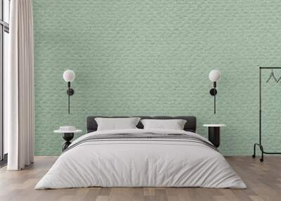 Texture of paper for artwork, light green mint color. Recyclable material. Modern background Wall mural