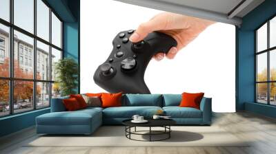 woman hand holding gamepad. Wall mural