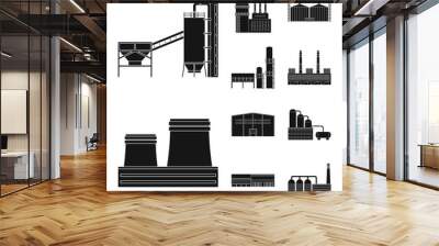 Isolated object of architecture and technology symbol. Set of architecture and building stock symbol for web. Wall mural