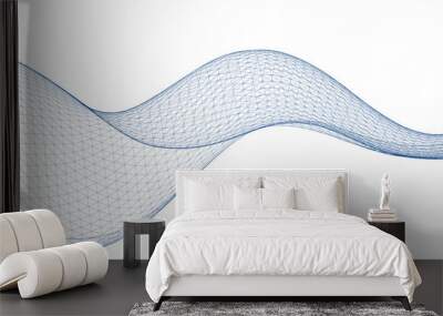  abstract geometric surface wave 3d Wall mural