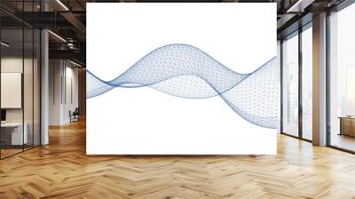  abstract geometric surface wave 3d Wall mural