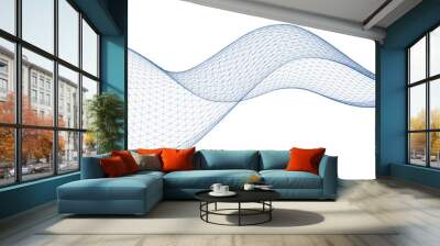  abstract geometric surface wave 3d Wall mural