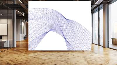 abstract architecture arch 3d illustration Wall mural