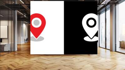 Pin map icon vector. point marker place gps mark position Wall mural