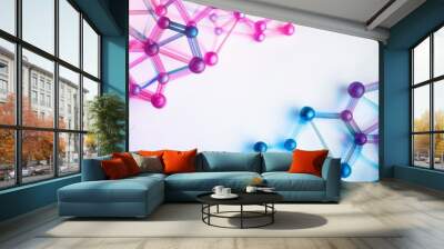 Abstract 3D Molecular Model Wall mural