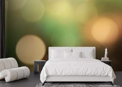 Abstract bokeh lights Wall mural