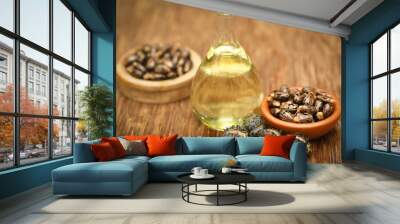 Castor beans and oil Wall mural