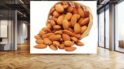 Organic almonds Wall mural