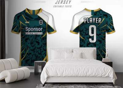 Vector jersey design sublimation t shirt premium geometric pattern incredible vector collection for soccer football Wall mural