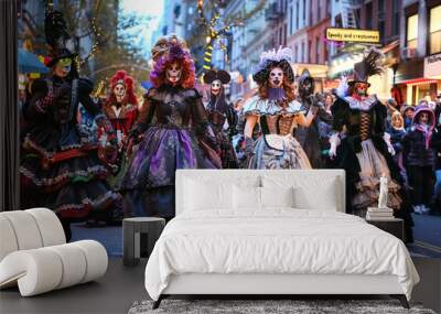 New York City, New York - Halloween Parade in Greenwich Village: Wall mural