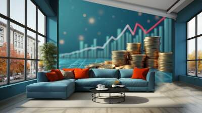  Boosting profits with a financial strategy Wall mural