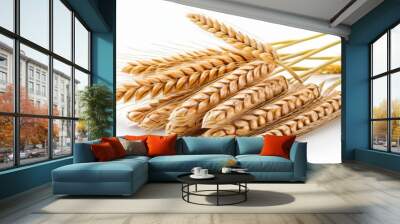  Bountiful harvest of golden wheat stalks Wall mural