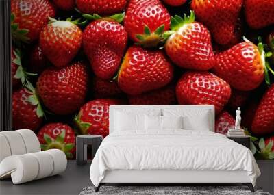  Bright and fresh strawberries perfect for summer recipes Wall mural