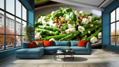  Fresh and vibrant spring salad Wall mural