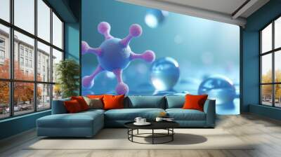  Futuristic science  A glimpse into the microscopic world of advanced technology Wall mural