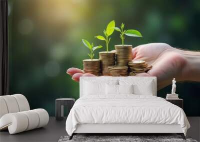  Growing wealth from small beginnings Wall mural