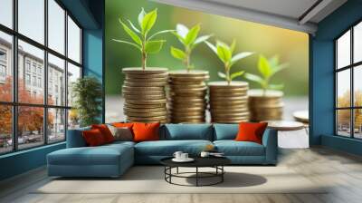  Growing wealth with seeds of success Wall mural