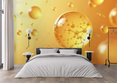  Molecular science in motion  A dynamic illustration of chemical bonds Wall mural