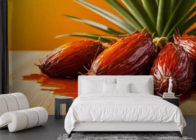  Sweet indulgence  Drizzled fruit delight Wall mural