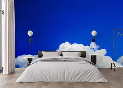 Abstract cloud and blue sky background with copy space. Wall mural