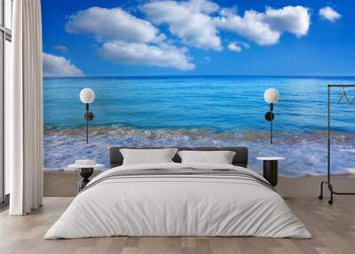 Caribbean sea and blue sky. Wall mural