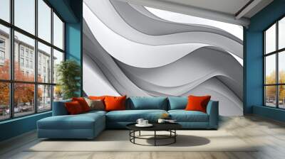 Abstract gray background with lines Wall mural