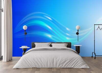 abstract blurred blue flow background Wall mural