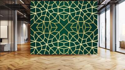 Islamic background with traditional style arabic. Seamless pattern for card, background, fabric or abstract design. Muslim ornament. Wall mural