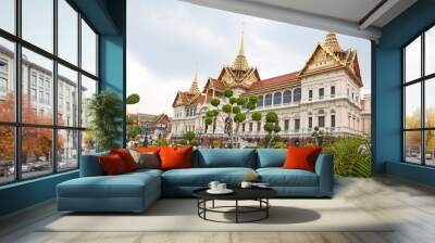 Grand Palace and Temple of Emerald Buddha Wall mural