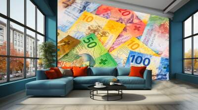 Swiss francs Wall mural