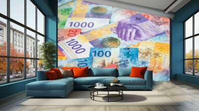 Swiss francs Wall mural