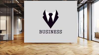 Business logos. Tie and suit shirt vector illustration for logo or icon  Wall mural