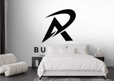 Abstract letter AR logo, A slash logo design Wall mural