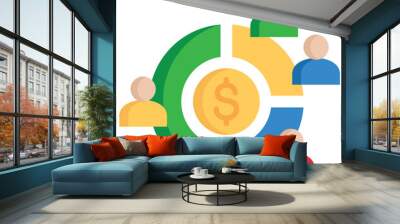 Shareholder Icon Wall mural