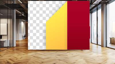 Gradient shape red yellow colorful sale post design template background Wall mural