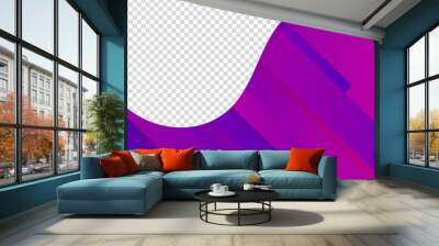 Modern Bloob transparant purple colorful sale post design template background Wall mural