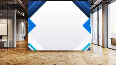 Modern blue white abstract presentation background with corporate concept Wall mural