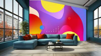 Modern colourful colorful abstract background template design. Vector abstract graphic design banner pattern presentation background web template. Wall mural