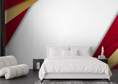 Modern dark red and gold abstract background Wall mural