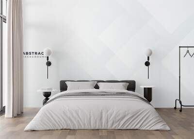 Modern simple white grey neutral abstract background for presentation design Wall mural