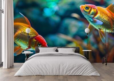 Goldfish in Aquarium Wall mural