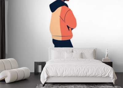 PNG Image of a teenage girl Wall mural