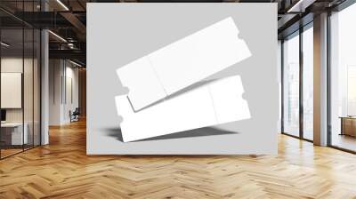 Ticket Blank Mockup Wall mural