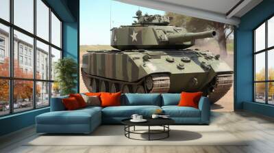 Military fighting vehicle tank Wall mural