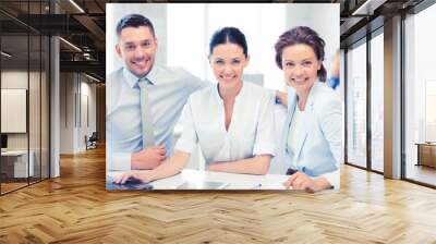 business team working in office Wall mural